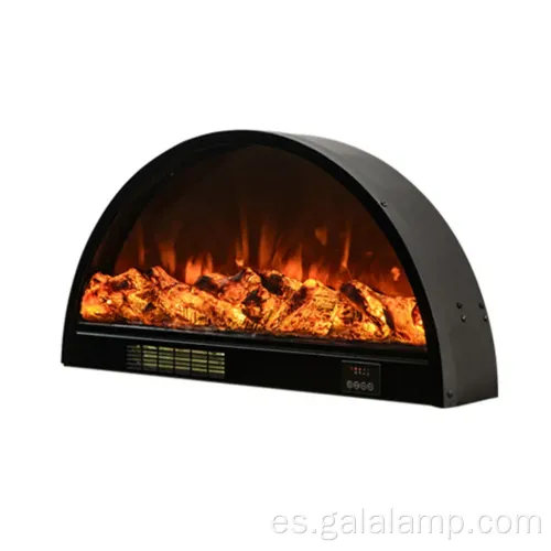 Chimenea moderna con simulación de llama LED realista
